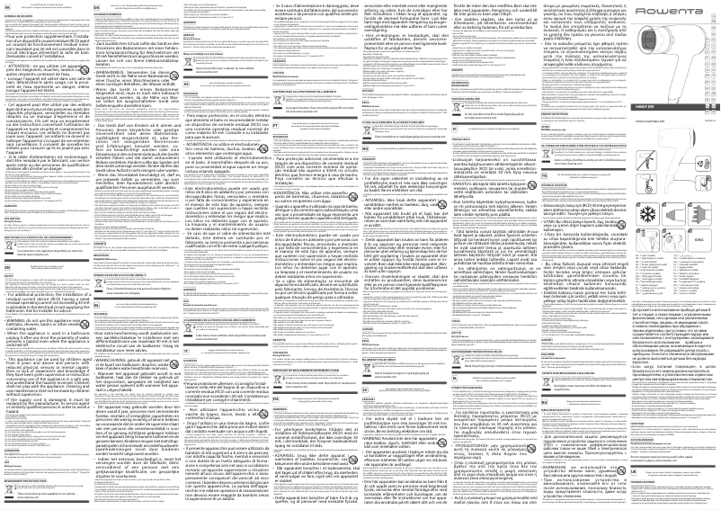 Page 1 de la notice Manuel utilisateur Rowenta Handy Dry CV1623