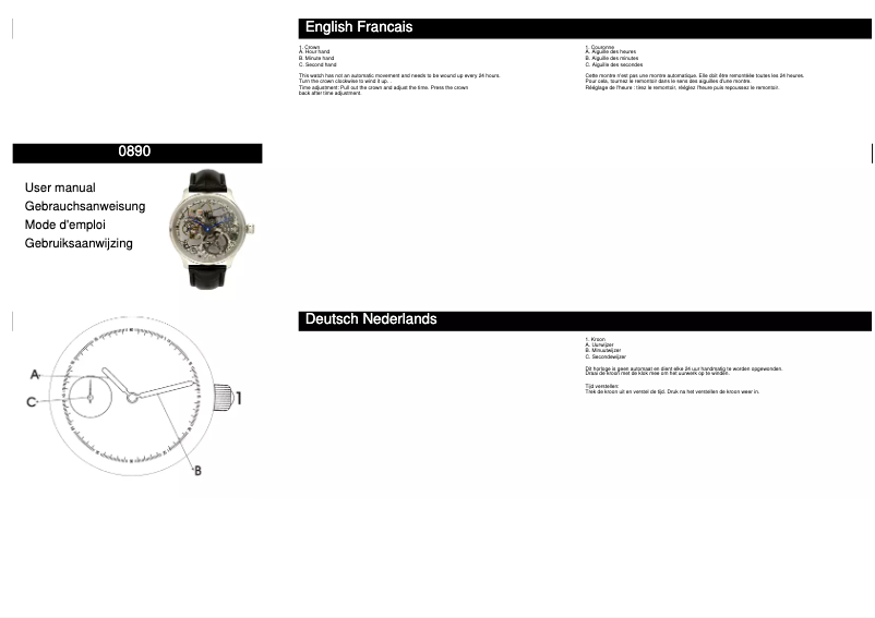 Page 1 de la notice Manuel utilisateur Davis 0890