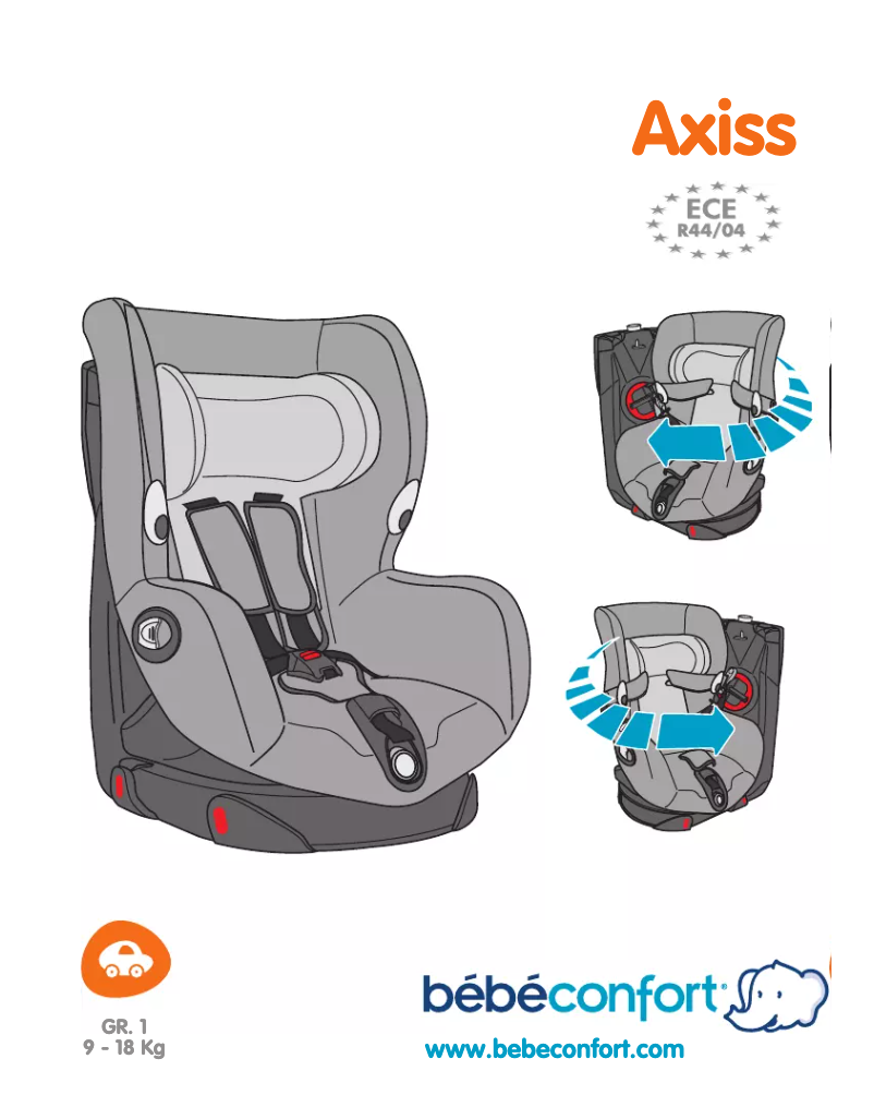 Page n°1 - Manuel utilisateur Bebe Confort Axiss
