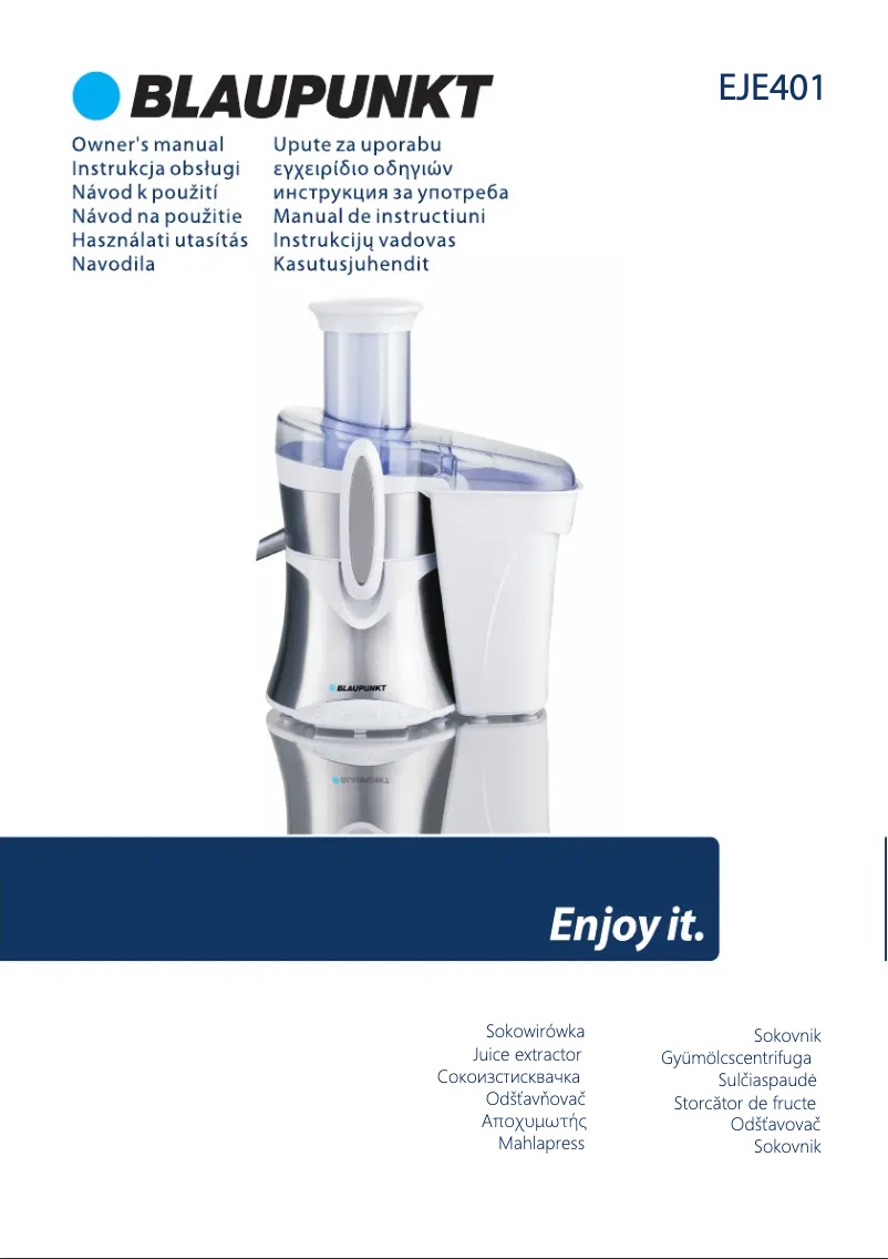 Page 1 de la notice Manuel utilisateur Blaupunkt EJE401