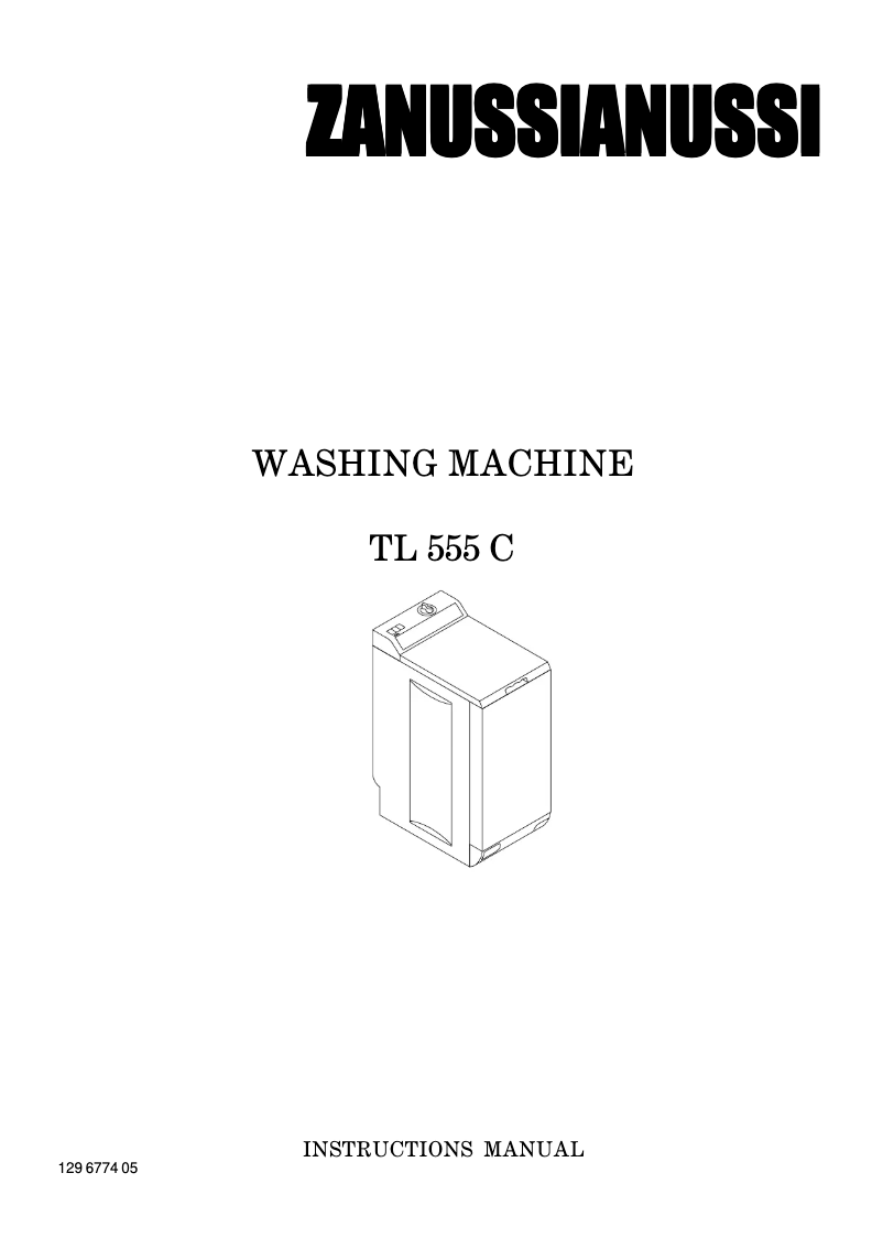 Image de la première page du manuel de l'appareil TL555C