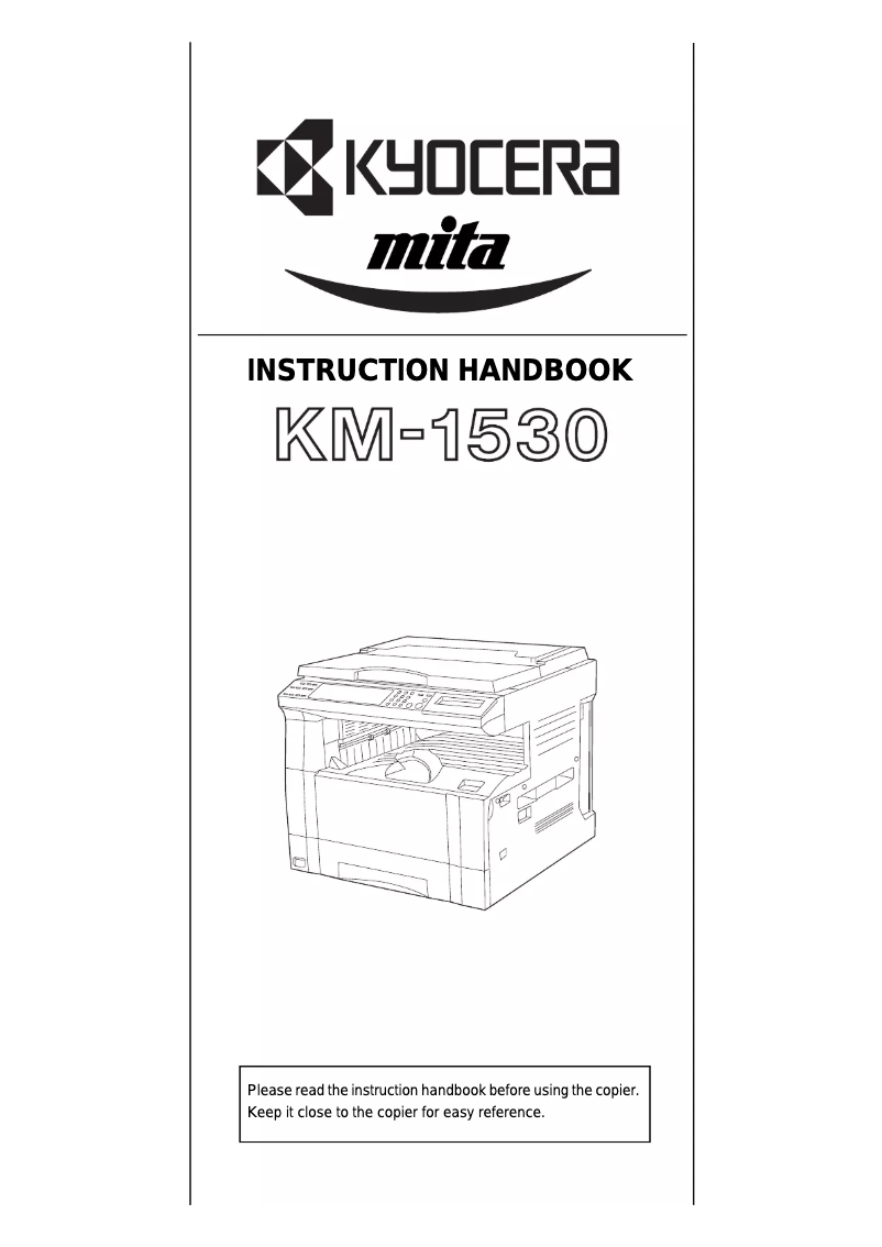 Imagen de la primera página del manual del dispositivo KM-1530