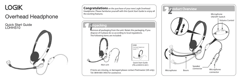 Página 1 del manual Manual de usuario Logik LOHHS10