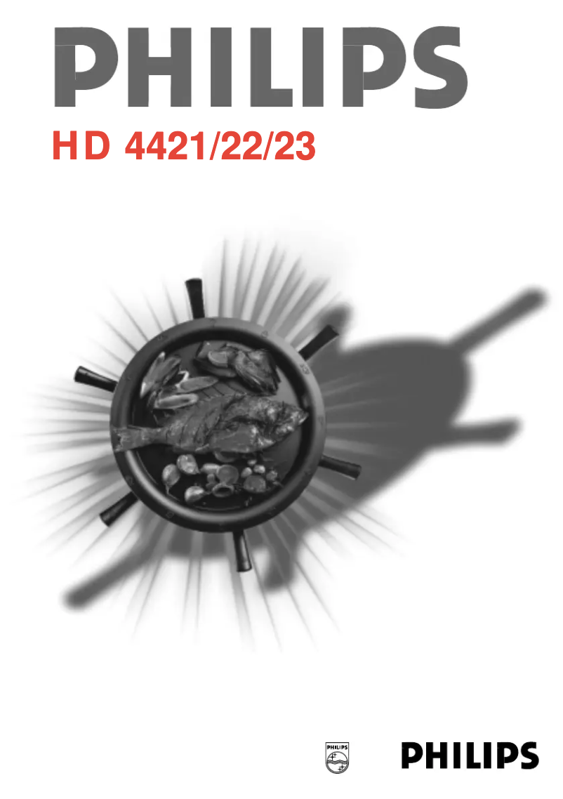 Page 1 de la notice Manuel utilisateur Philips HD4421
