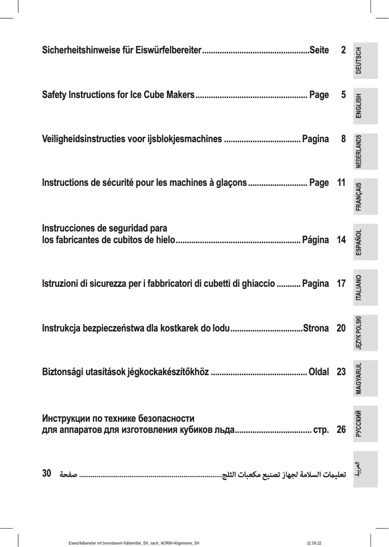 Page n°1 - Instructions / montage ProfiCook PC-EWB 1253