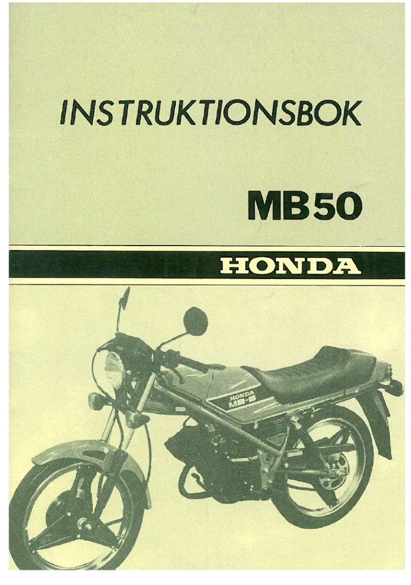Página 1 del manual Manual de usuario Honda MB50 (1983)