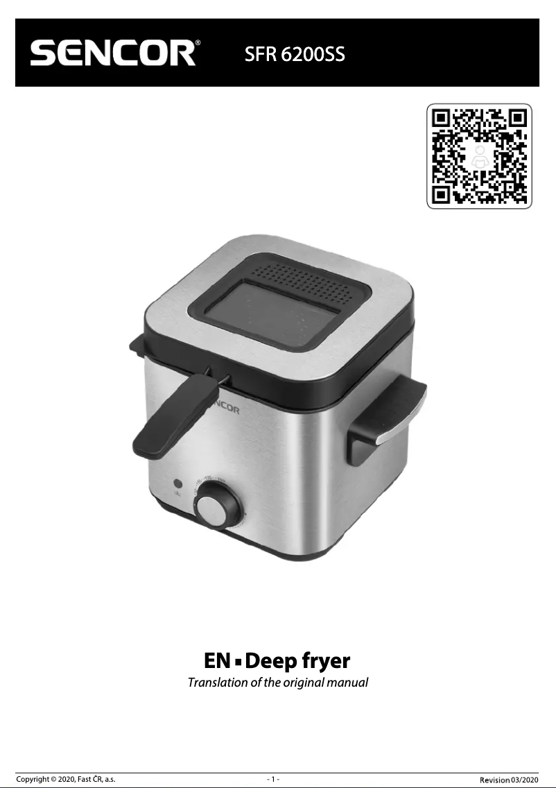 Page n°1 - Manuel utilisateur Sencor SFR 6200SS