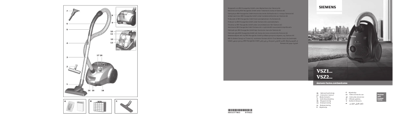 Page 1 de la notice Manuel utilisateur Siemens VSZ1RK212