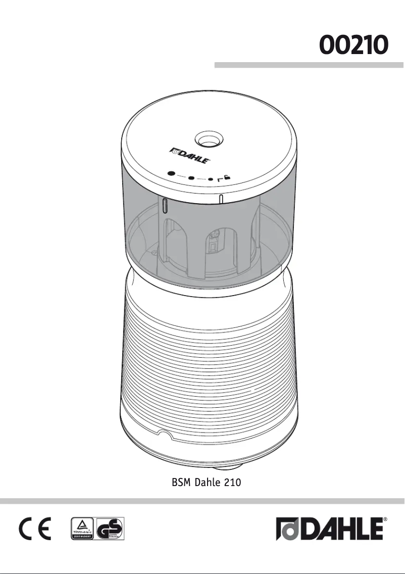 Page 1 de la notice Manuel utilisateur Dahle 00210