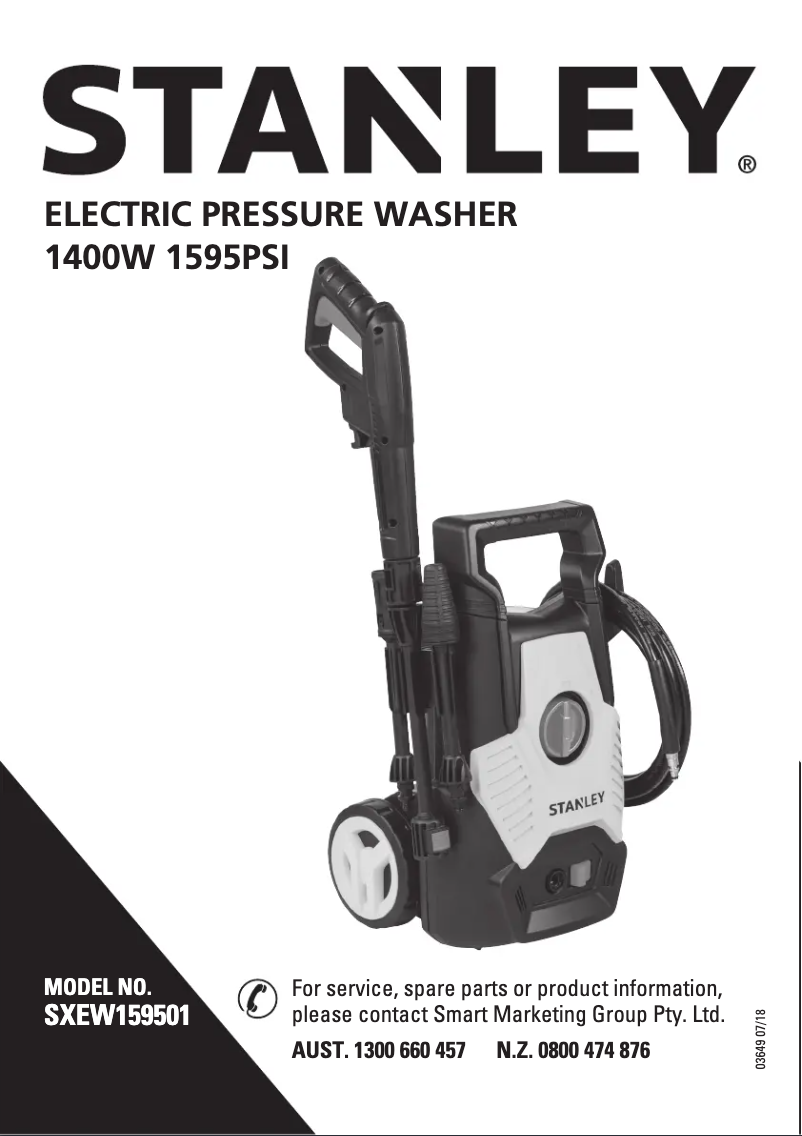 Page n°1 - Manuel utilisateur Stanley SXEW159501