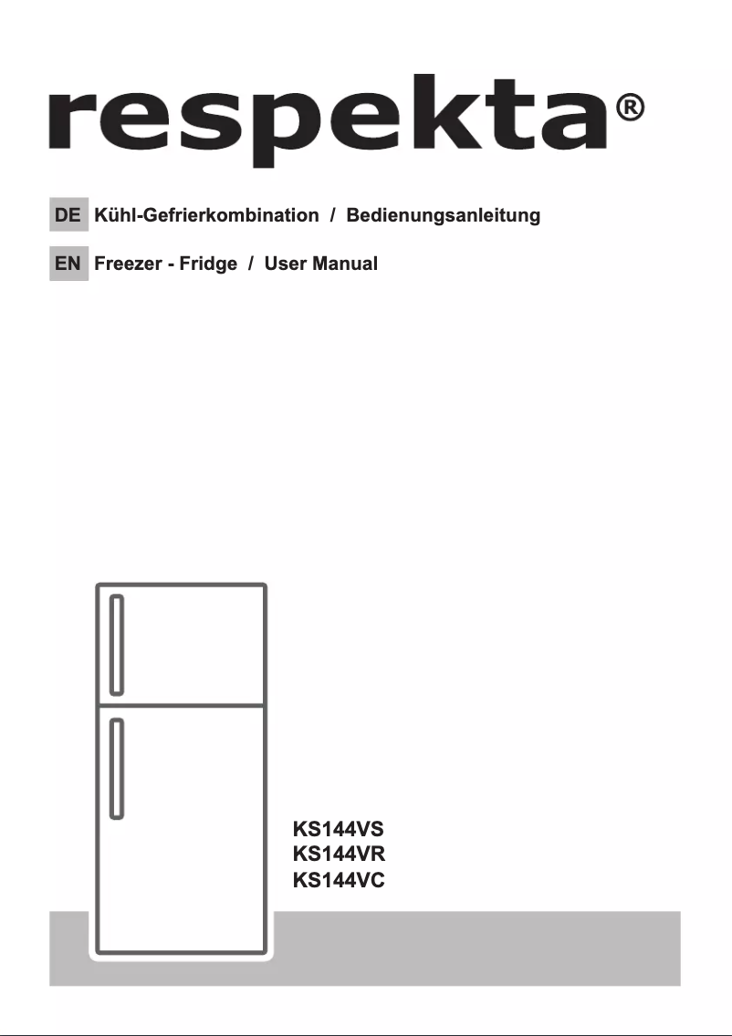 Page 1 de la notice Manuel utilisateur Respekta Bento KS144VC