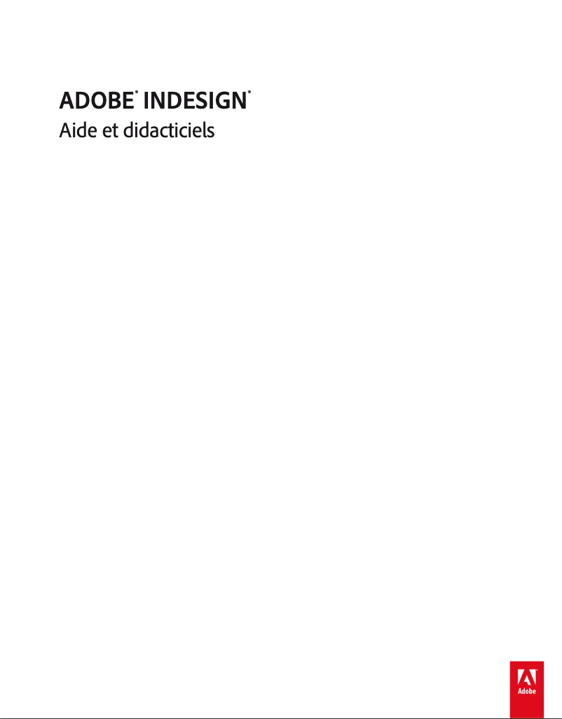 Page 1 de la notice FAQ Adobe InDesign CS6