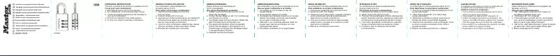 Page 1 de la notice Manuel utilisateur Master Lock 1509