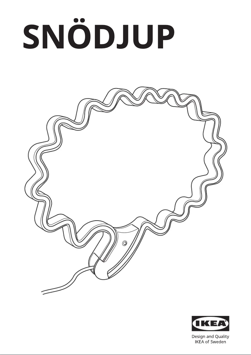 Image de la première page du manuel de l'appareil SNÖDJUP 705.106.49