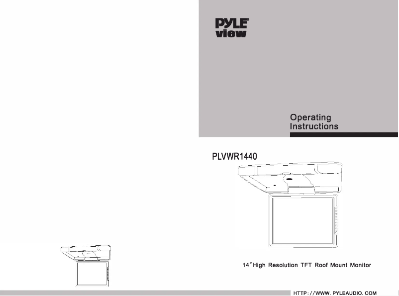 Page n°1 - Manuel utilisateur Pyle PLVWR1440