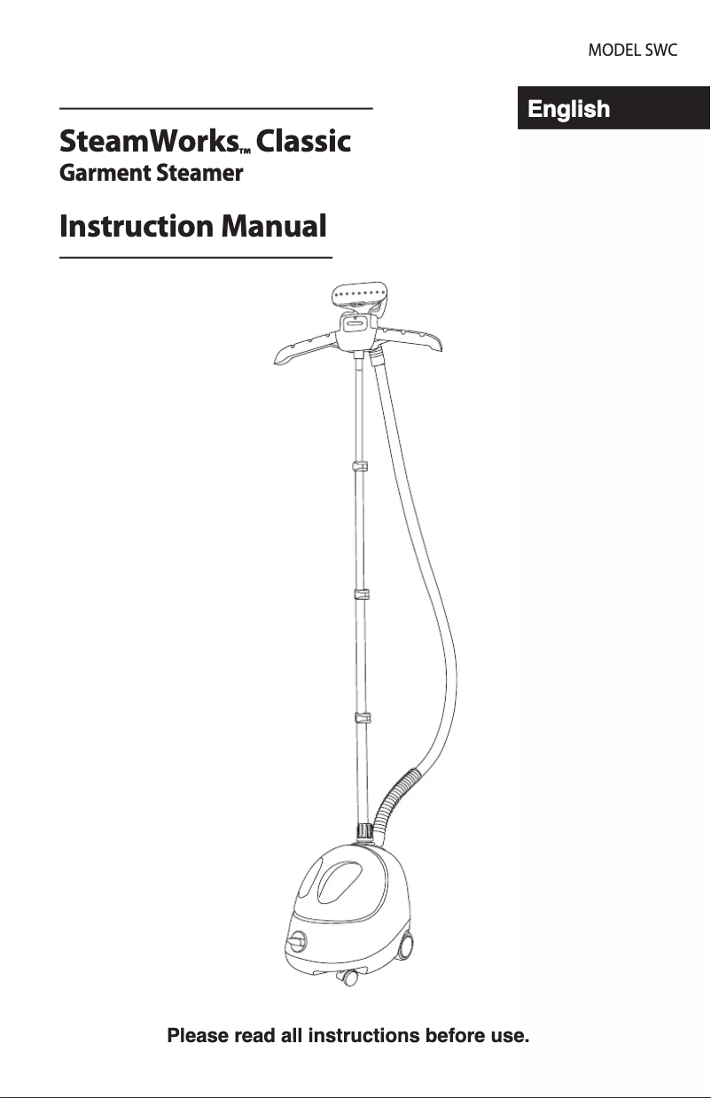 Page 1 de la notice Manuel utilisateur Singer Steamworks Classic
