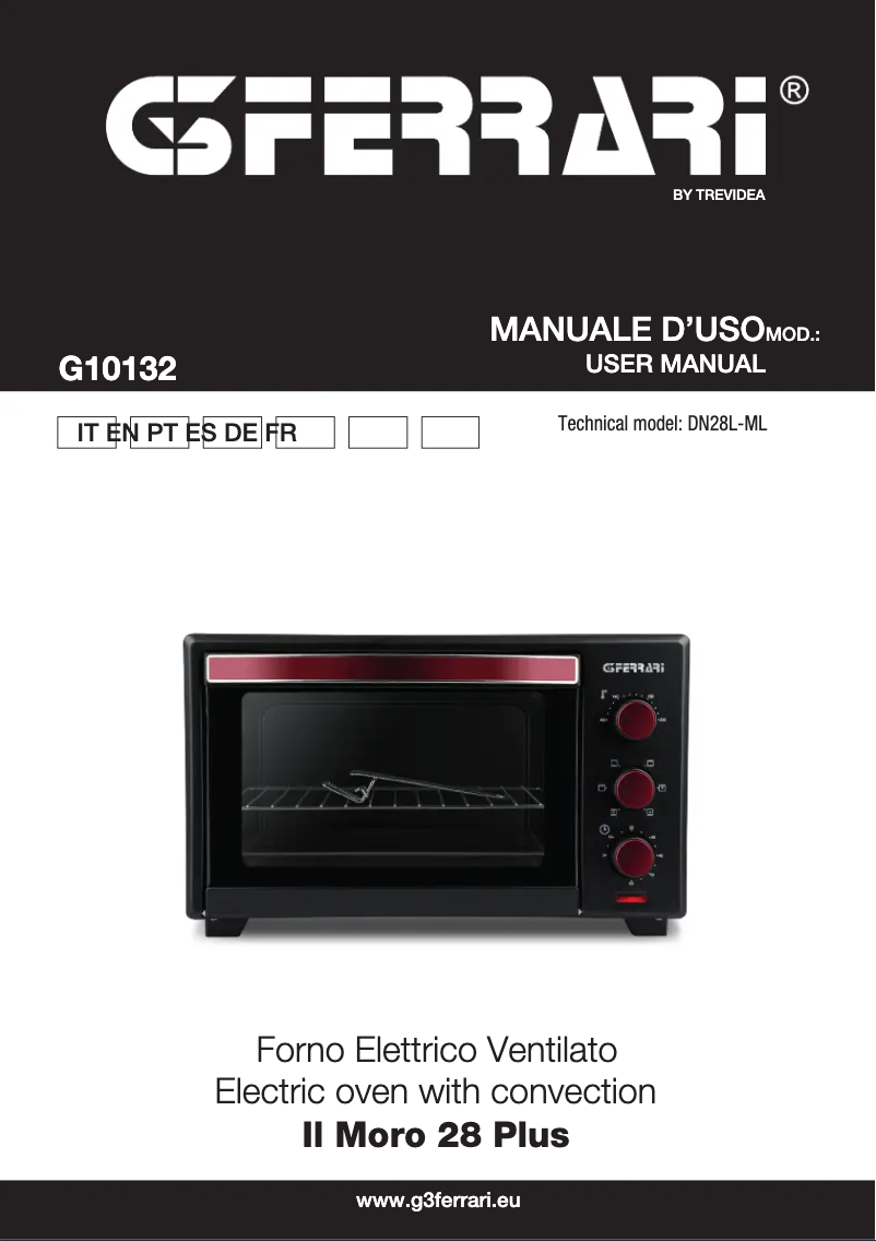 Página 1 del manual Manual de usuario G3 Ferrari Il Moro 28 Plus G10132