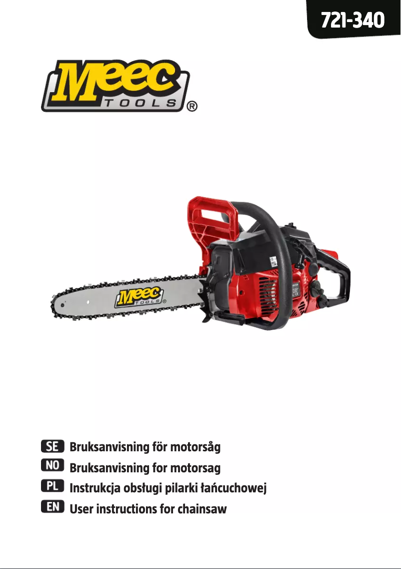 Image de la première page du manuel de l'appareil 721-340