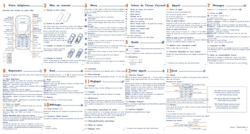 Page n°1 - Manuel utilisateur Alcatel One Touch E201