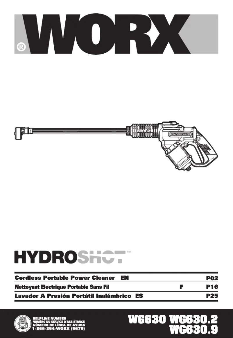 Image de la première page du manuel de l'appareil WG630.2