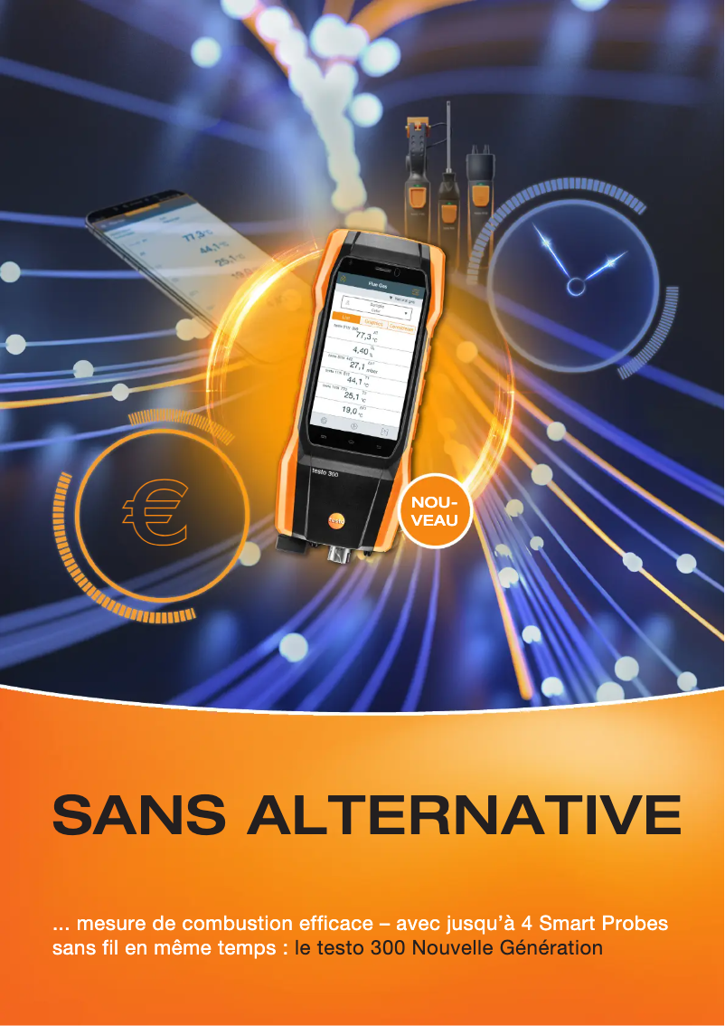 Página 1 del manual Folleto Testo 300