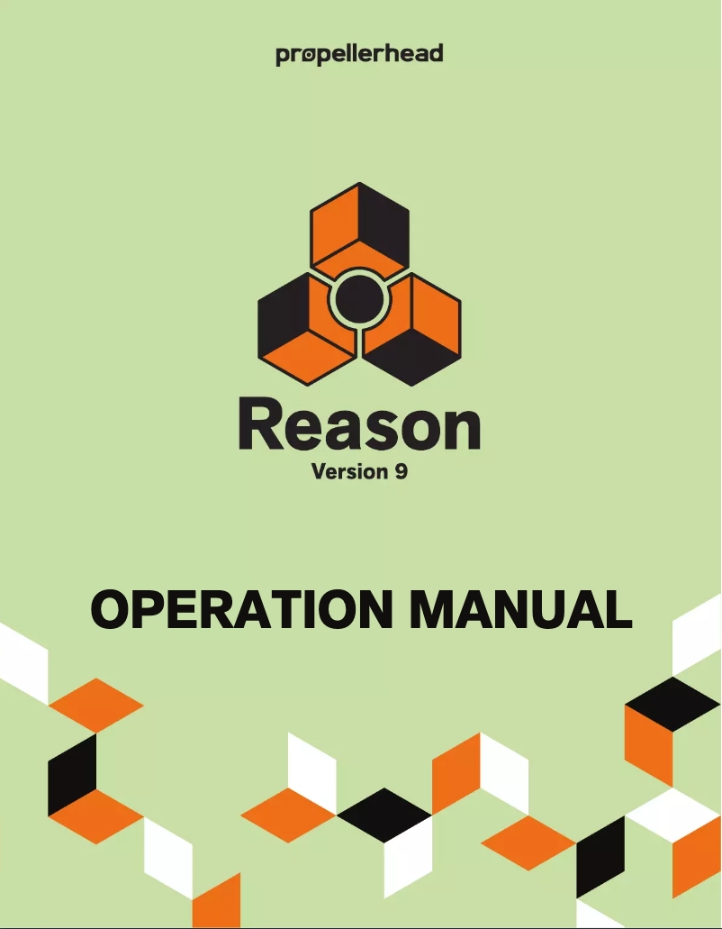 Page n°1 - Manuel utilisateur Propellerhead Reason 9.0
