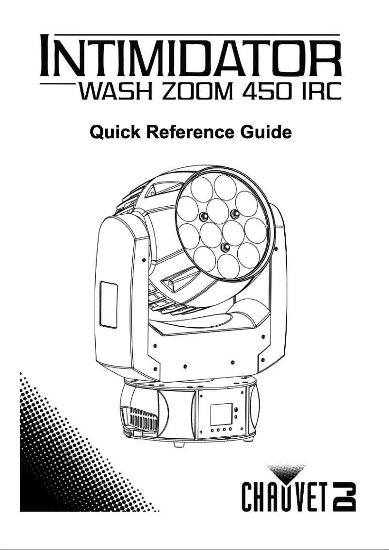 Page 1 de la notice Manuel utilisateur Chauvet Intimidator Wash Zoom 450 IRC