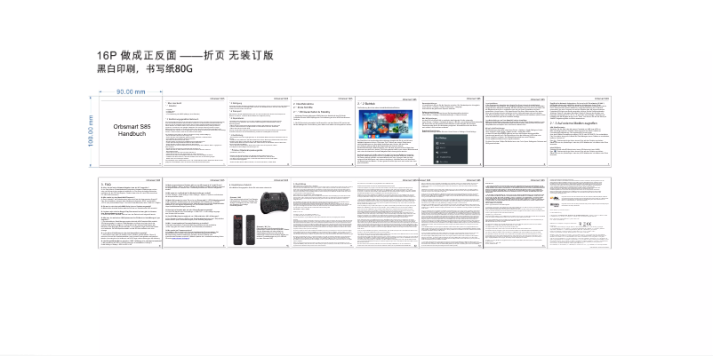 Page 1 de la notice Manuel utilisateur Orbsmart S85