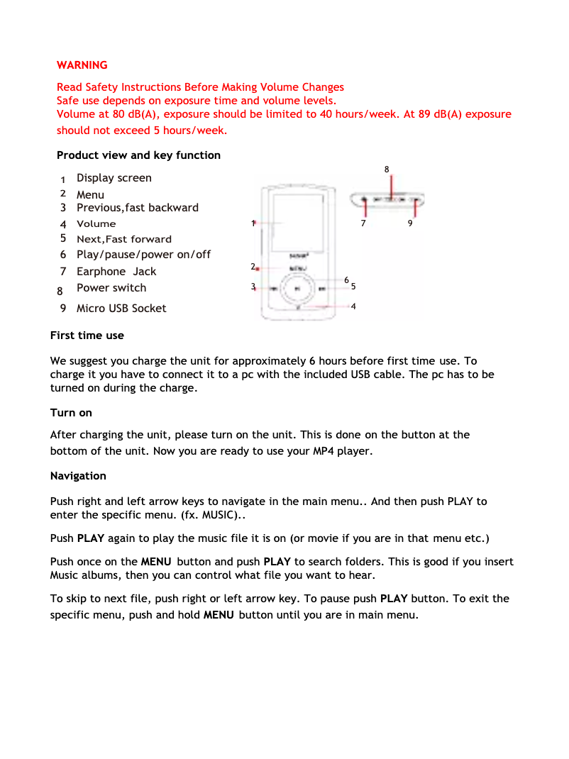 Página 1 del manual Manual de usuario Denver MPG-4044CPLL