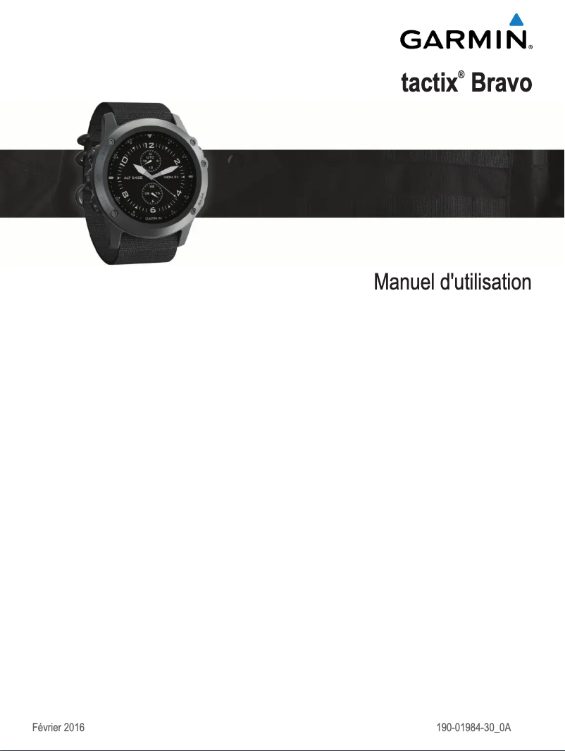 Página 1 del manual Manual de usuario Garmin tactix Bravo