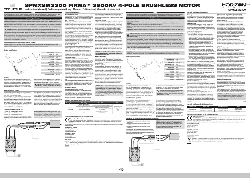 Image de la première page du manuel de l'appareil Firma 3900Kv