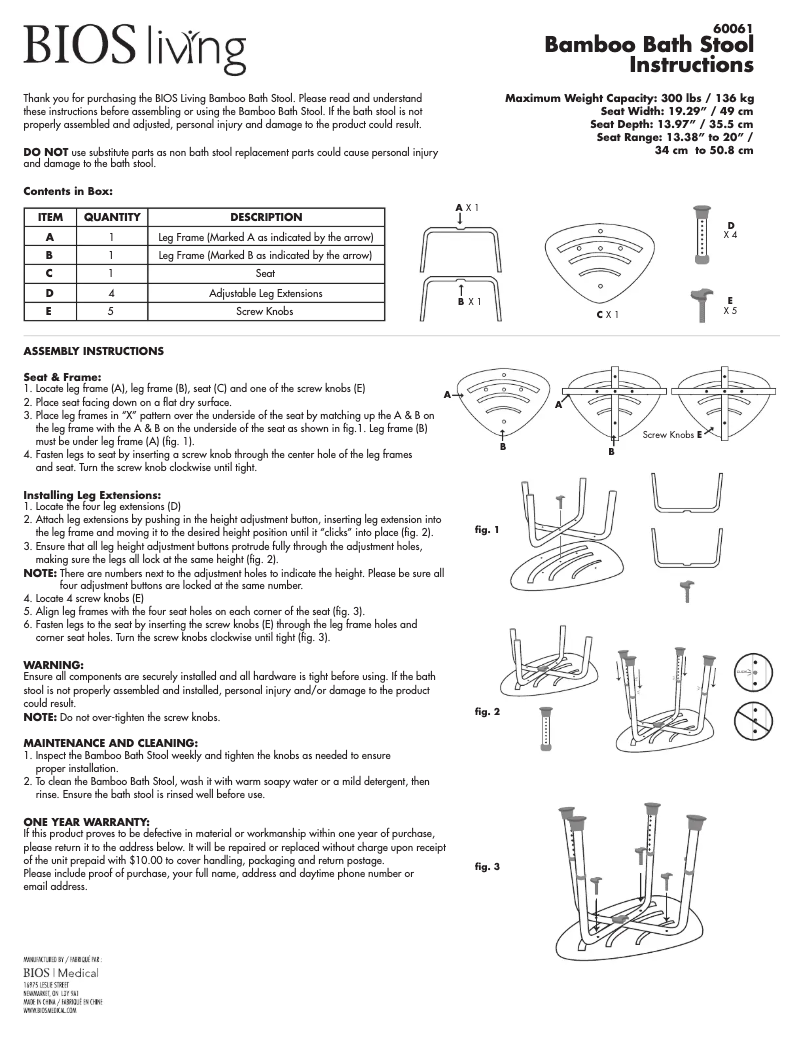 Page 1 de la notice Manuel utilisateur BIOS Living 60061