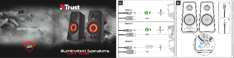 Página 1 del manual Manual de usuario Trust GXT 608