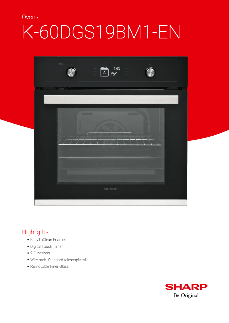 Image de la première page du manuel de l'appareil K-60DGS19BM1-EN