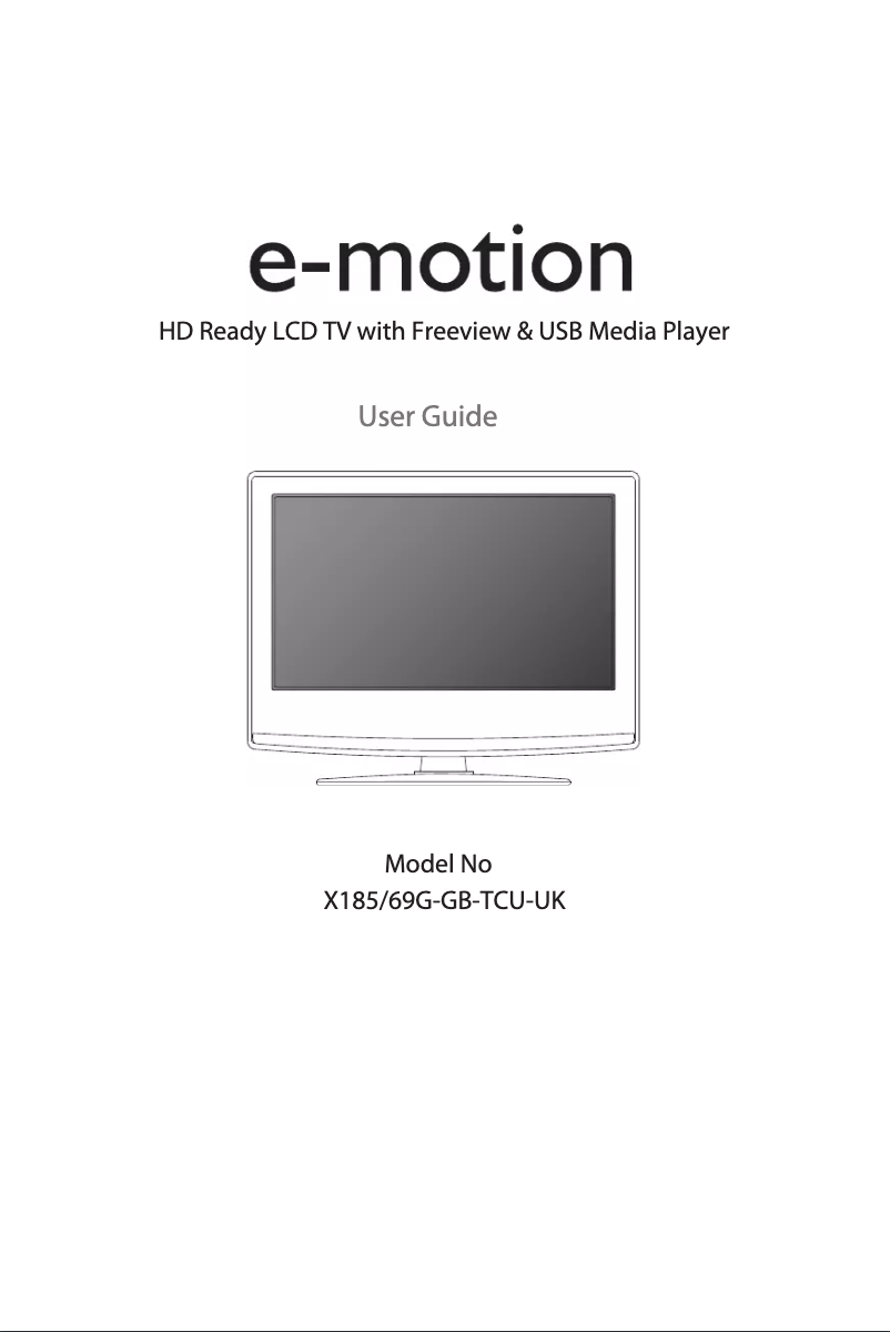 Page n°1 - Manuel utilisateur E-motion X185/69G-GB-TCU-UK
