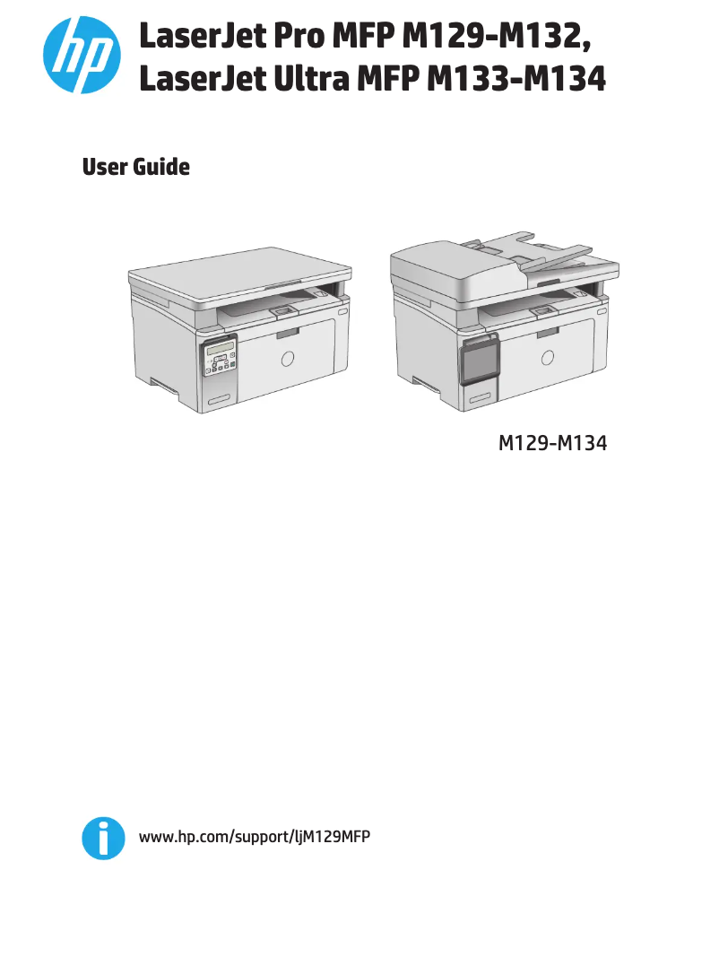 Page 1 de la notice Manuel utilisateur HP LaserJet Pro MFP M130a