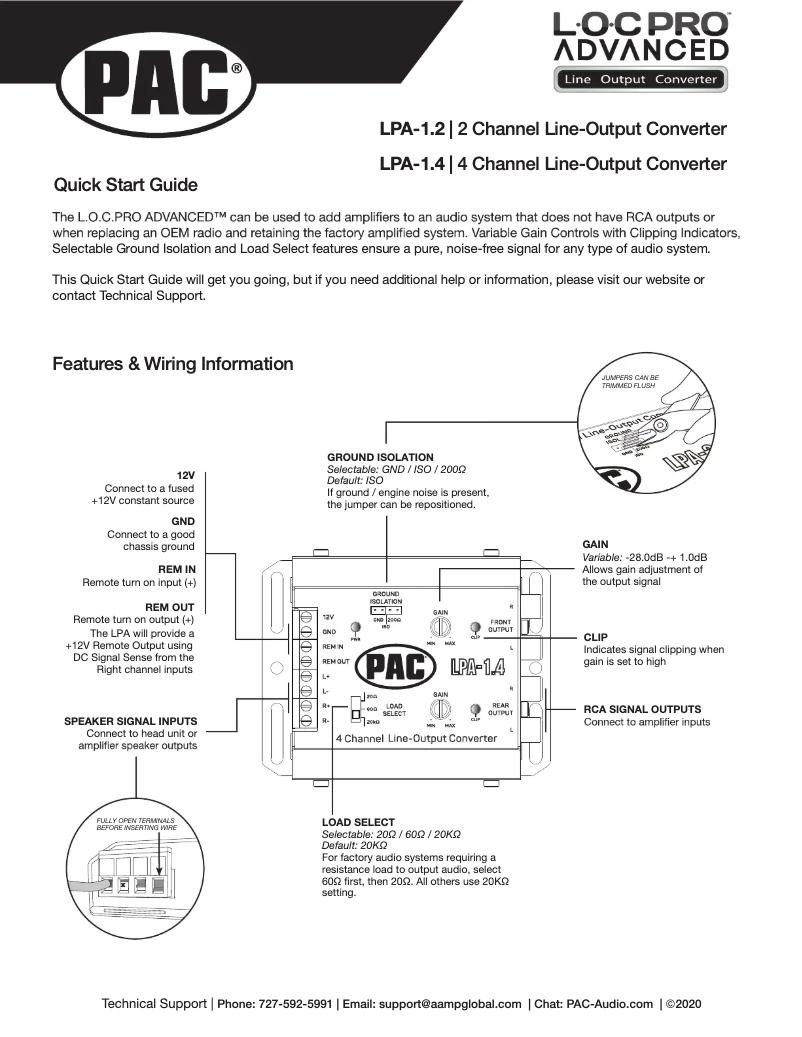 Page 1 de la notice Guide d'installation PAC LocPro Advanced LPA1.2