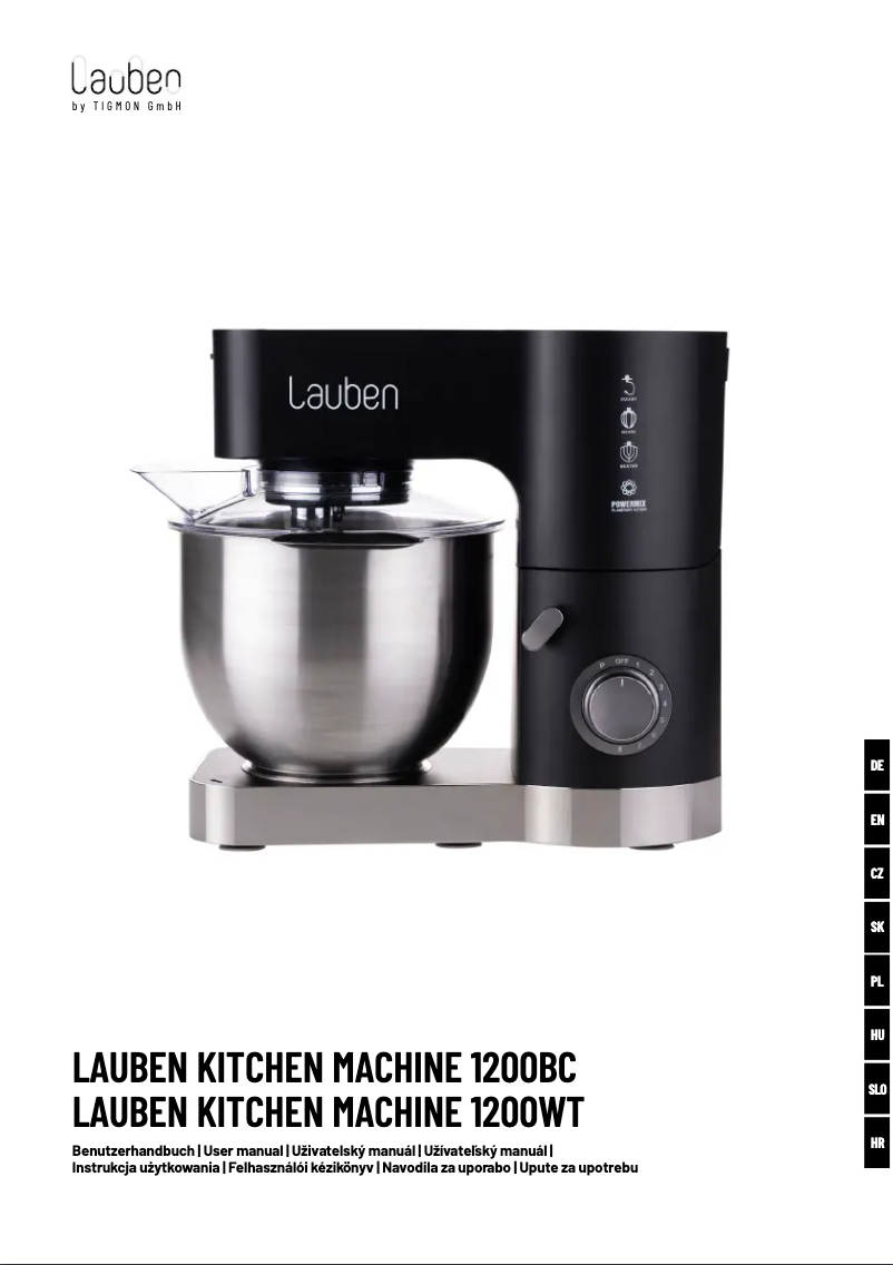 Page 1 de la notice Manuel utilisateur Lauben 1200WT