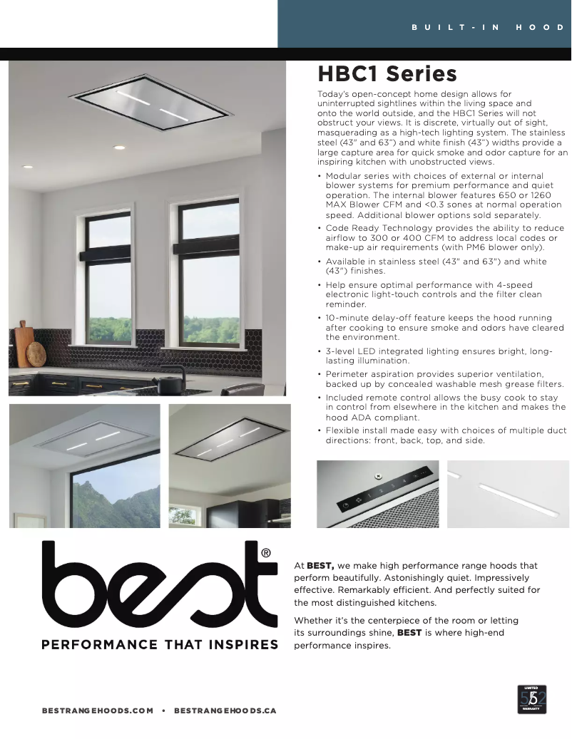 Image de la première page du manuel de l'appareil HBC143ESS