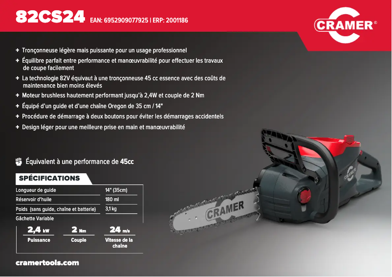 Image de la première page du manuel de l'appareil 82CS24