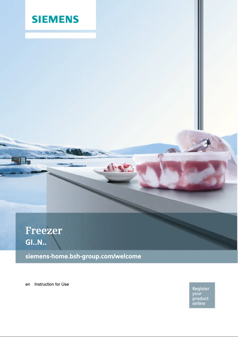 Page 1 de la notice Manuel utilisateur Siemens GI38NP60AU