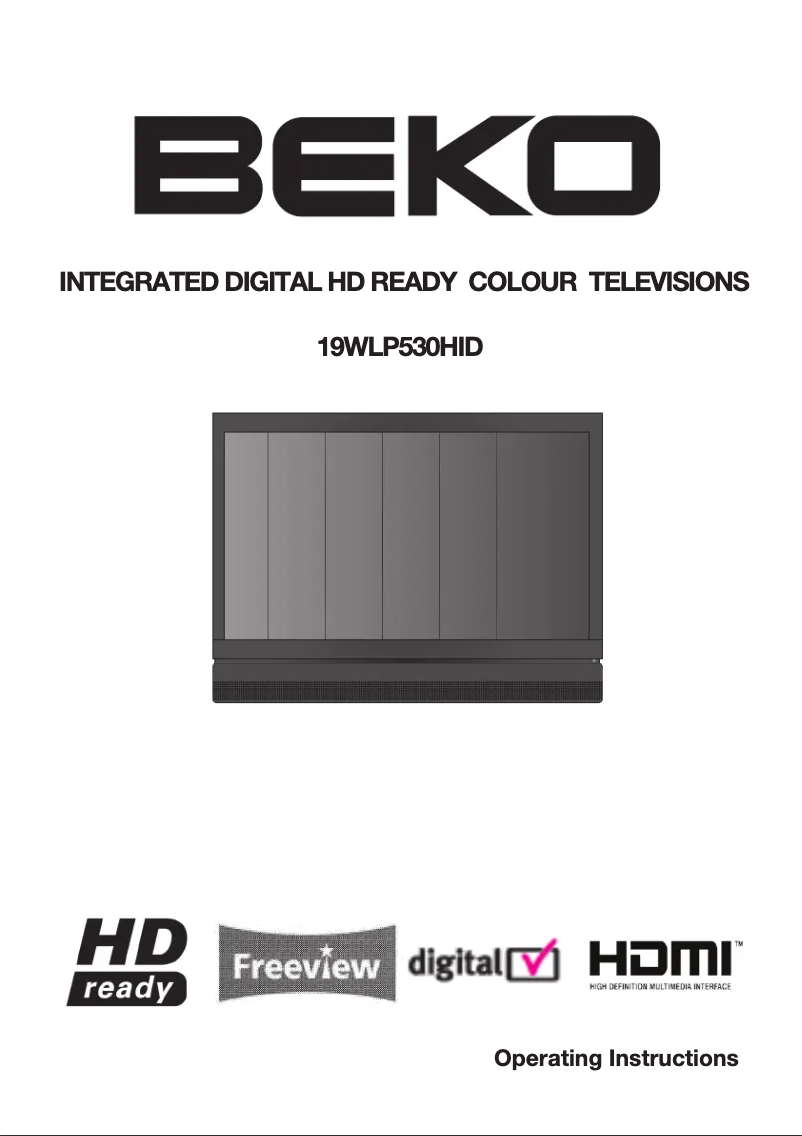 Page 1 de la notice Manuel utilisateur Beko 19WLP530HID