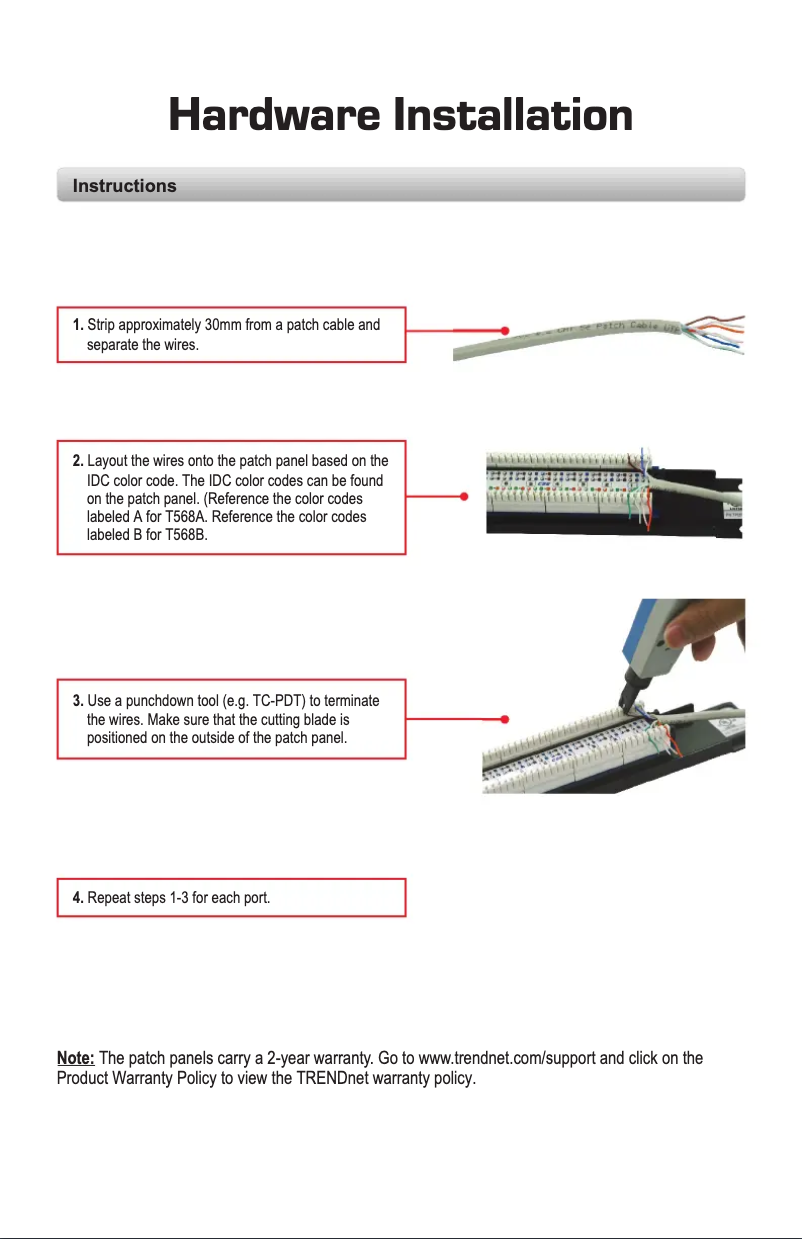Page n°1 - Manuel utilisateur TRENDnet TC-P08C6