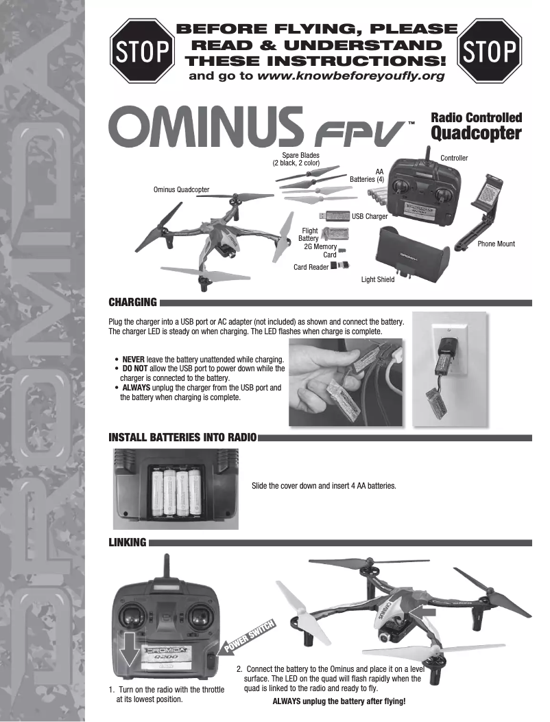 Image de la première page du manuel de l'appareil Ominus