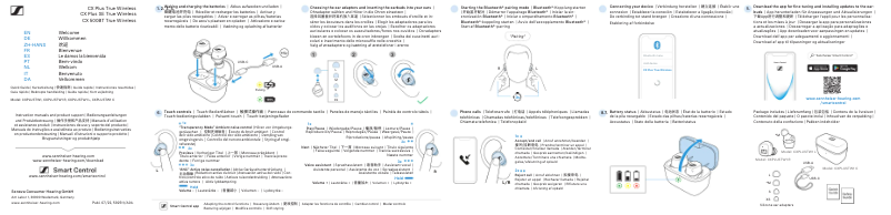 Page n°1 - Guide de démarrage rapide Sennheiser CX Plus True Wireless