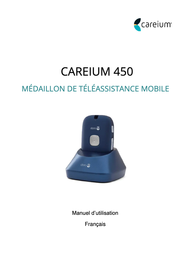 Page 1 de la notice Manuel utilisateur Doro 450
