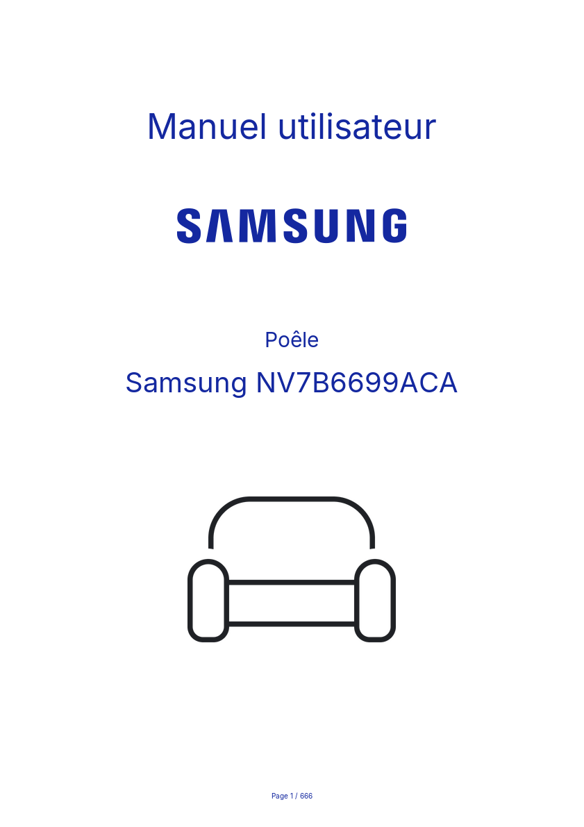 Image de la première page du manuel de l'appareil NV7B6699ACA