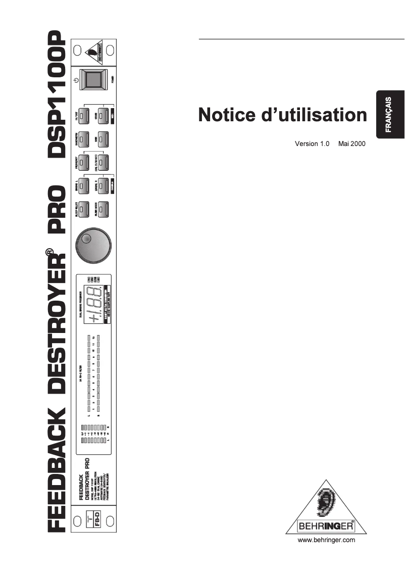 Image de la première page du manuel de l'appareil Ultra-Drive Pro DSP1100P
