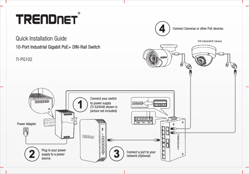 Image de la première page du manuel de l'appareil TI-PG102