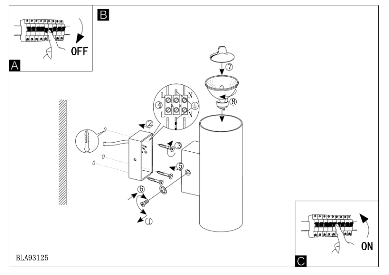 Page 1 de la notice Manuel utilisateur Eglo Ono 1